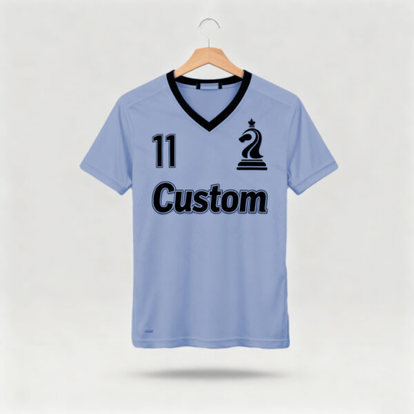 1219JTJTJT (28) Blue factory direct sales team football suit set sports shirt European Cup fan breathable quick drying training suit team uniform