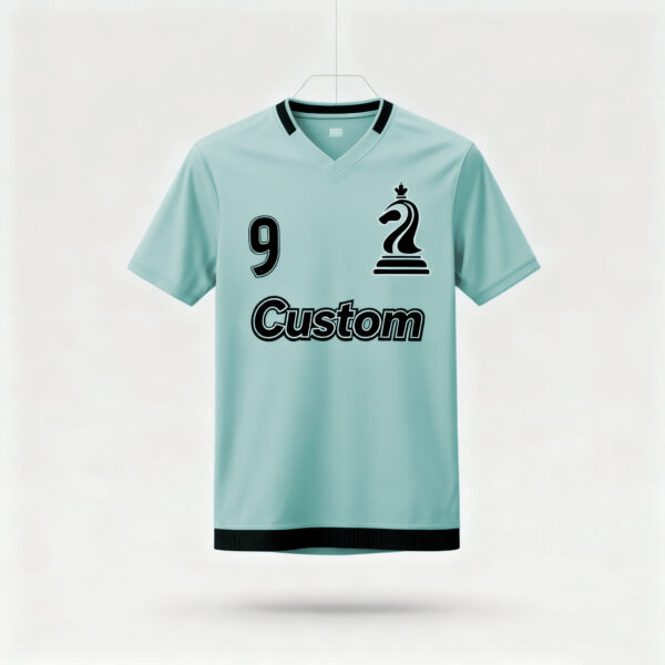 1219JTJTJT (5) Cyan factory direct sales team football suit set sports shirt European Cup fan breathable quick drying training suit team uniform